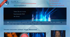 Desktop Screenshot of klippswasserwelt.de
